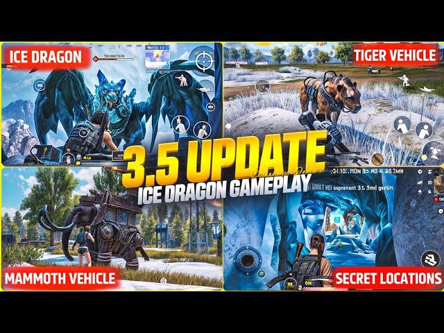 BGMI 3.5 UPDATE - TOP 10 FEATURES, NEW MODE,NEW VEHICLE & DRAGON GAMEPLAY | PUBG 3.5 UPDATE GAMEPLAY