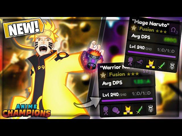 Showcasing *NEW* MAGE/WARRIOR FUSION "Naruto" in Anime Champions Simulator