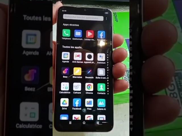 Menu android 12 infinix Smart 7