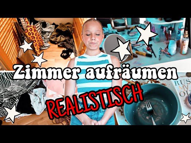 ZIMMER AUFRÄUMEN REALISTISCH | SO SCHLIMM WAR ES NOCH NIE! 🫣  CLEANING UP MY MESSY ROOM? HEY ISI