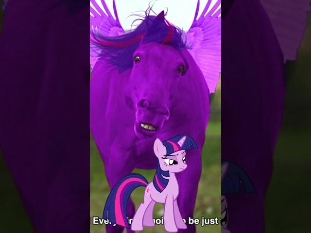 PONY IN REAL LIFE new video  Singing Simpapa Poliuvila #mylittlepony #shorts 