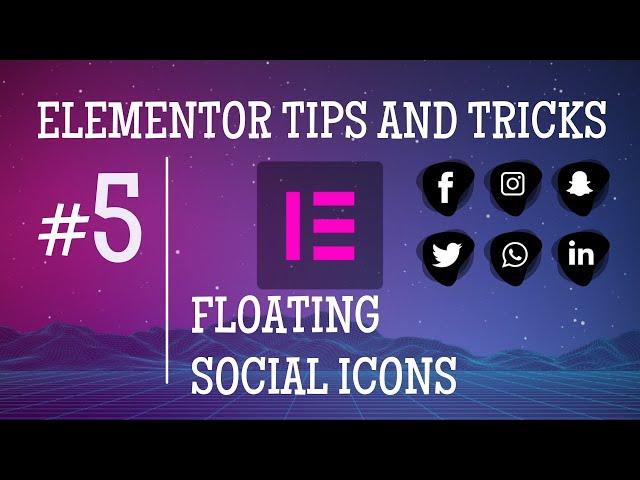 Elementor Tips And Tricks Floating Social Icons