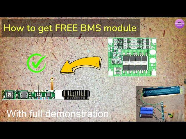 Free DIY BMS module for 18650  lithium lion battery || Battery Management System