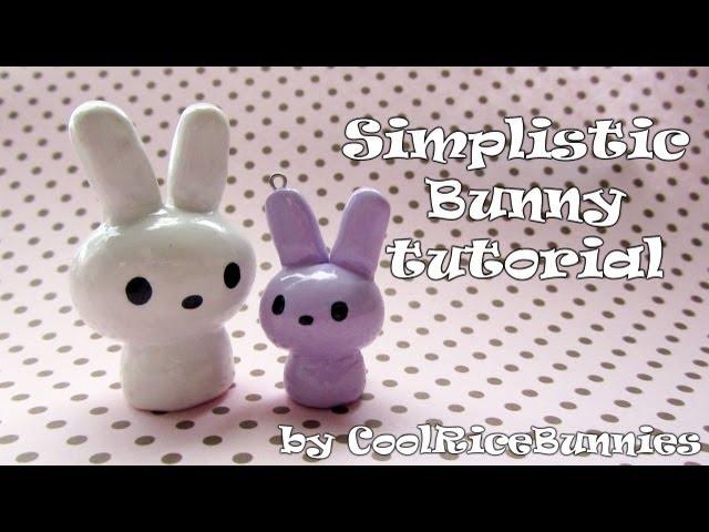 Tutorial: Simplistic Bunny polymer clay charm