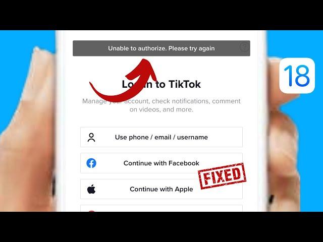 Fixed: Unable To Authorize TikTok iPhone