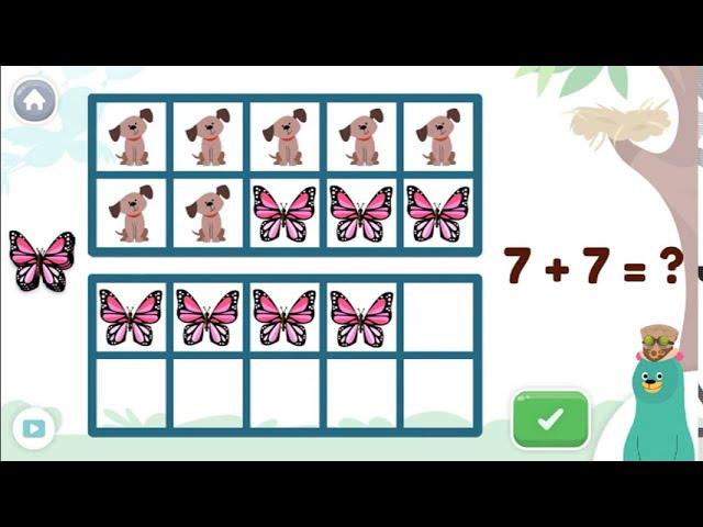 #7Learn math with bird,bear:Kody7 | Learning videos | Cartoons with Khan Academy#7