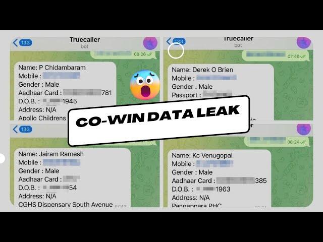 Exposed: CoWIN Data Breach on Telegram | What You Need to Know!