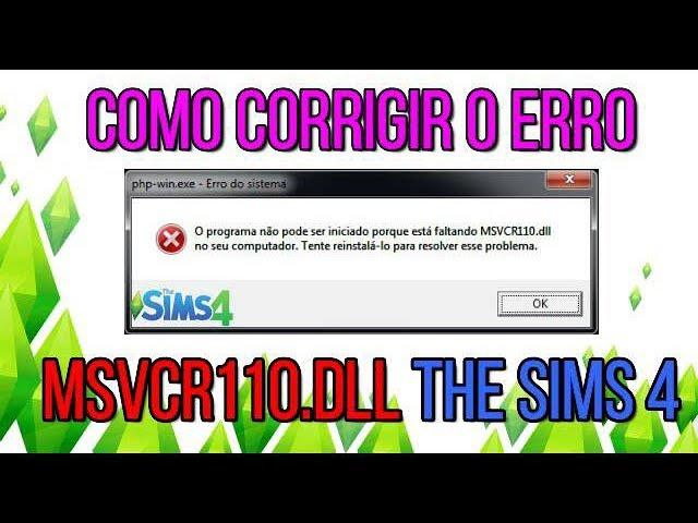 Como Corrigir o Erro MSVCR110.dll e MSVCR120.dll no The Sims 4 - Passo a Passo