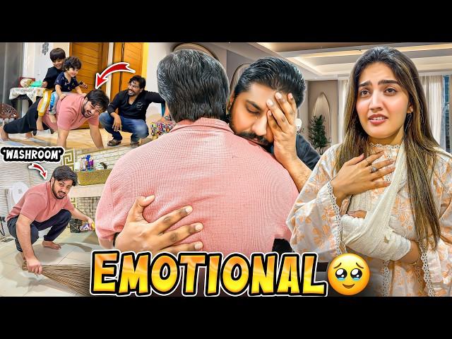 SAYING YES TO BHAI GONE EMOTIONAL  | Puri Susral Family Ny Areeb Ko Tang Kea | Bathroom Saaf Kero