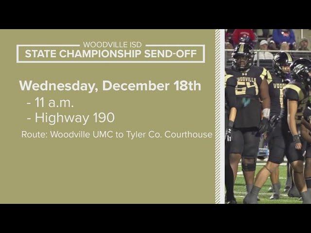 Woodville to have State Championship send-off parade on Wednesday