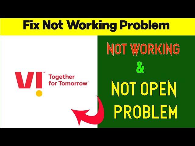 How to Fix VI App Not Open Problem Android & Ios - VI Not Working Problem Solved