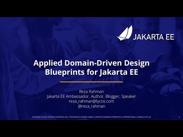 Applied Domain-Driven Design Blueprints for Jakarta EE