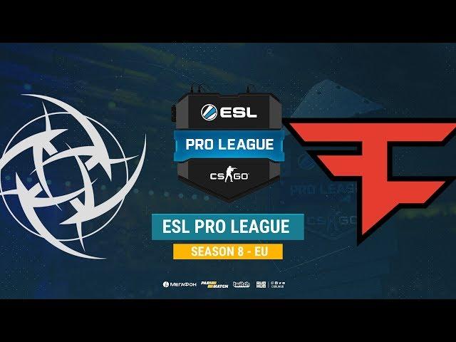 NiP vs FaZe - ESL Pro League S8 EU - bo1 - de_overpass [Mintgod, Gromjke]