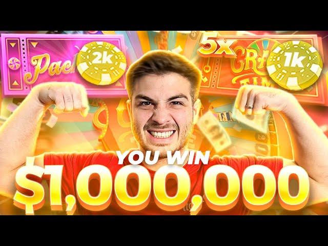 I WON $1,000,000 ON CRAZY TIME!!!