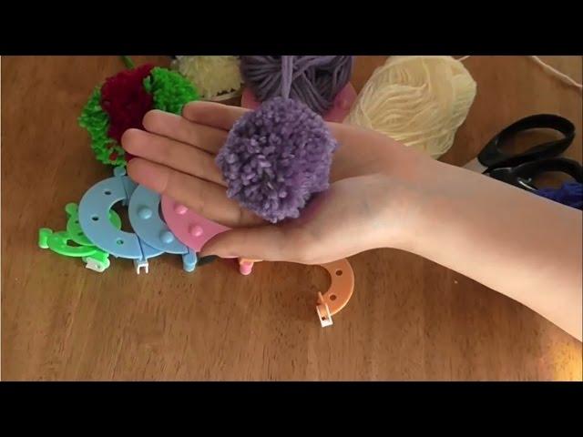 How to Make a Pom Pom Fluff Ball Using a Pompom Maker Loom Set - Curtzy