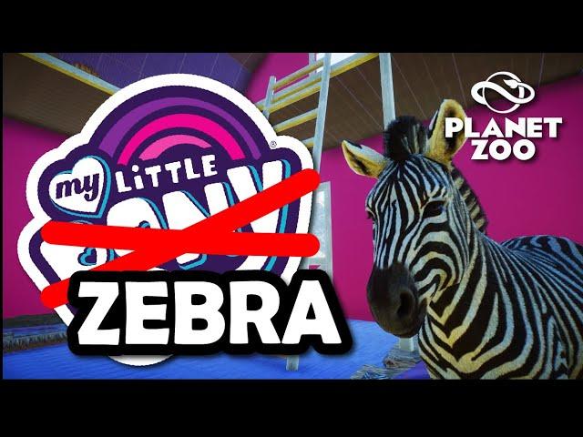 Building a zebra playset castle habitat | Planet Zoo