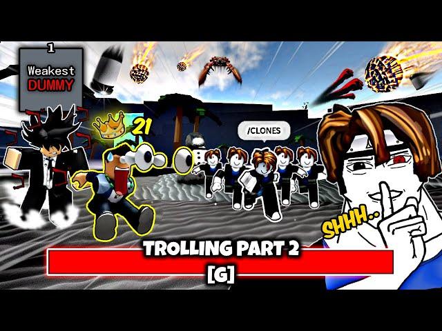 Trolling Players with Saitama Ultimate Part 2 | The Strongest Battlegrounds | ROBLOX