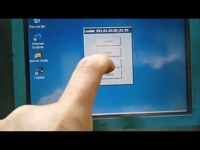 Siemens touch panel "MP 277 8" touch" backup procedure using USB Pendrive
