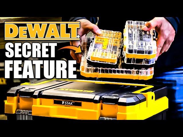 New DeWALT TOOLS TSTAK MODULAR MOBILE STORAGE TOWER HAS A HIDDEN FEATURE!