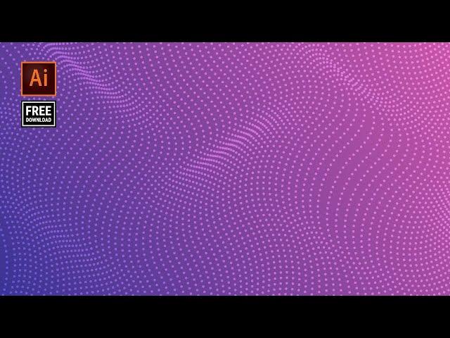 3D Halftone Wave Effect Illustrator Tutorial