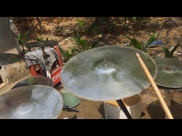 The process of making homemade cymbals