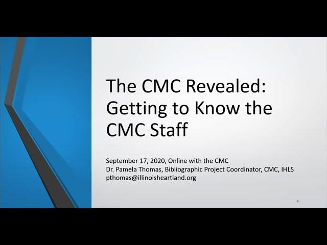 The CMC Revealed: Getting to Know the CMC Staff