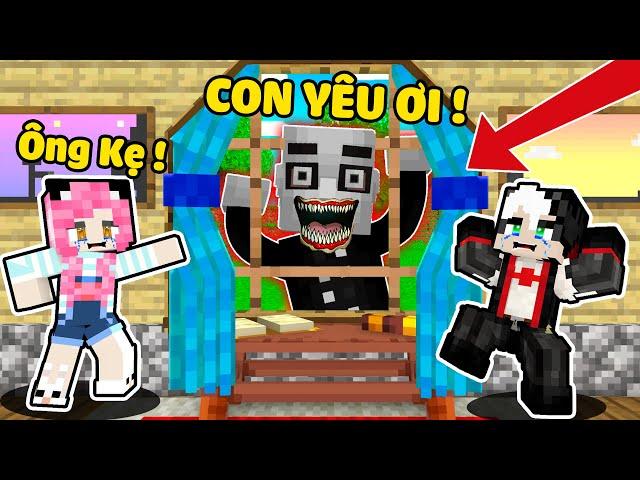 MỀU THỬ THÁCH 24 GIỜ TRỐN KHỎI ÔNG KẸ BÊN CỬA SỔ TRONG MINECRAFT*REDHOOD BỊ ÔNG GIÀ QUÁI DỊ BẮT CÓC