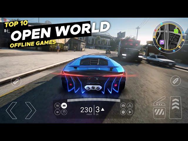 TOP 10 New Offline Open World Car Games for Android & iOS 2024 Part 2 • Best Roleplay Games