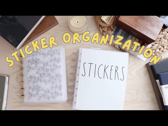 How to organize stickers so you'll actually use them :)