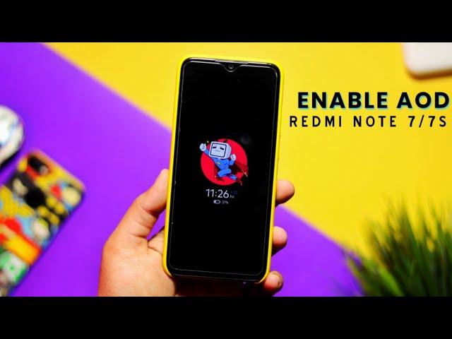 MIUI 12: Enable Always on display on Redmi Note 7 