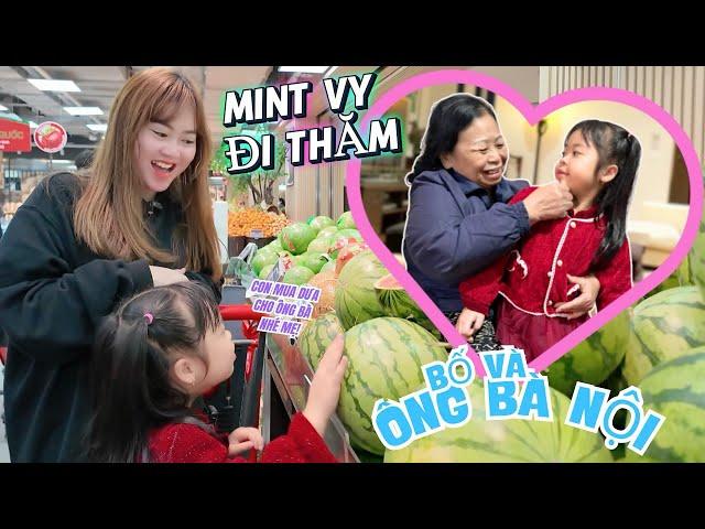 Mint Vy visits dad & grandparents—receives many gifts!