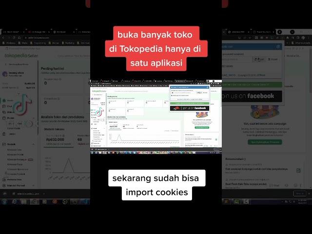 Cara buka banyak toko Tokopedia hanya dengan satu aplikasi aja sekarang bisa dengan cookies #encross