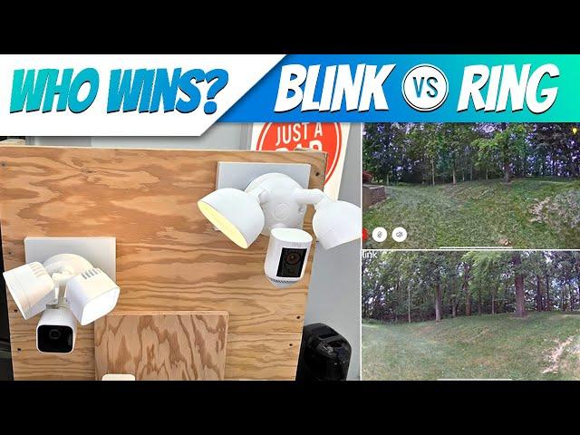 Blink vs Ring Floodlight Wired Security Camera COMPARISON