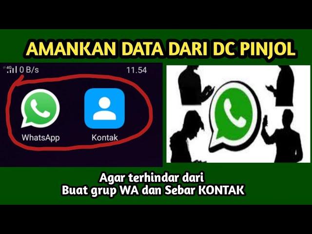 HOW TO DON'T SPREAD DC PINJOL CONTACT DATA AND WHATSAPP!