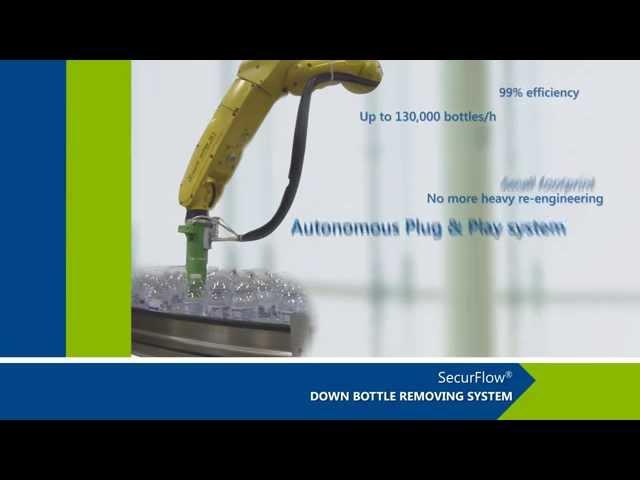 SecurFlow® down bottle removing system