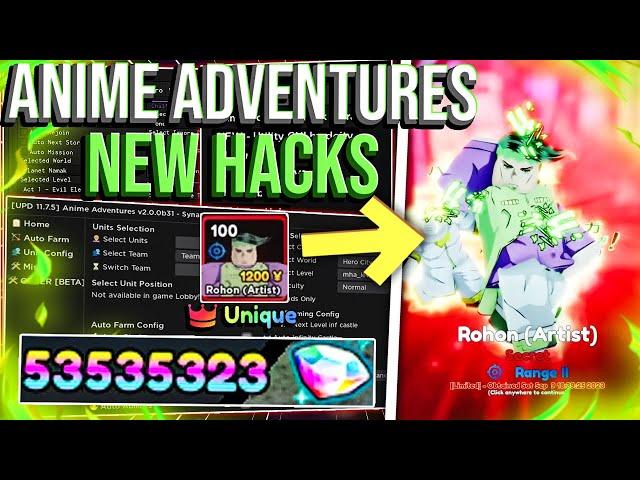 [UPDATE] ROBLOX Anime Adventures Script Hack: FASTEST Auto Farm, Infinite Portal Farm Pastebin 2023