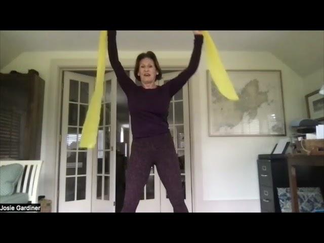 Josie Gardiner - Simple Stretch Band Exercises for Upper Body and Lower Body Strength