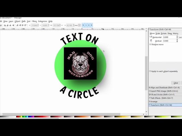 Inkscape Tutorial: How To Add Text On A Circle