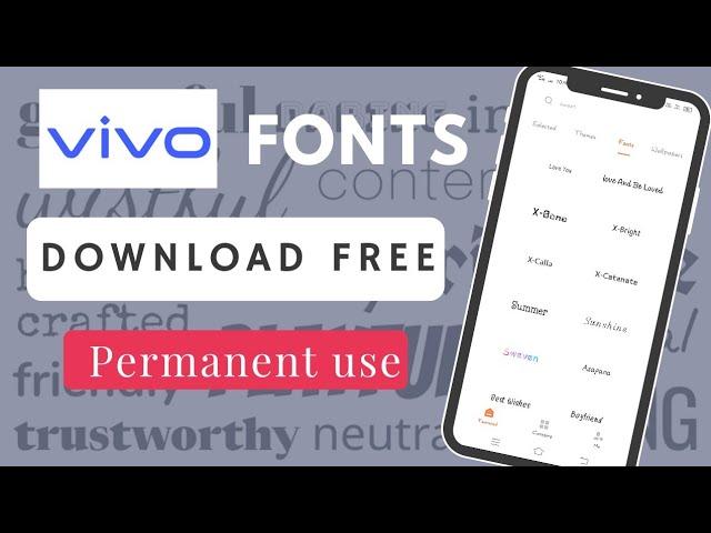 Download vivo paid fonts | vivo paid fonts apply free | vivo paid fonts download free to use