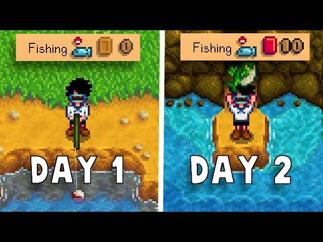 Can I MAX My Stardew Fishing Skill in One In-Game Day?