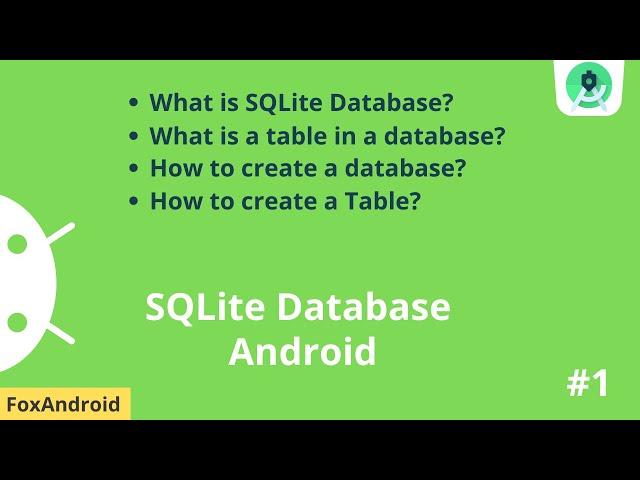 Android SQLite Database Tutorial || How to create Database and Table in Android studio project || #1