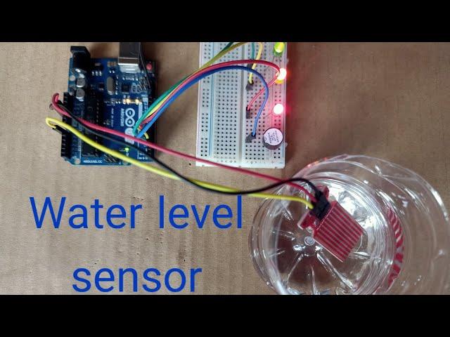 How to use water level sensor with Arduino Uno.