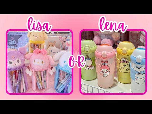 Lisa or Lena (Sanrio School Supplies)  #lisa #lena #sanrio #kuromi #trending