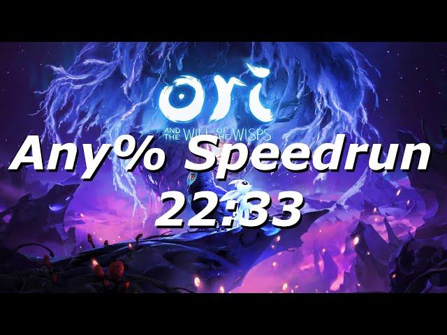 Ori wotw Any% (Easy) Speedrun in 22:33