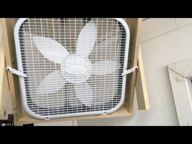 Ceiling Mounted Garage Fan on Swivels—DIY