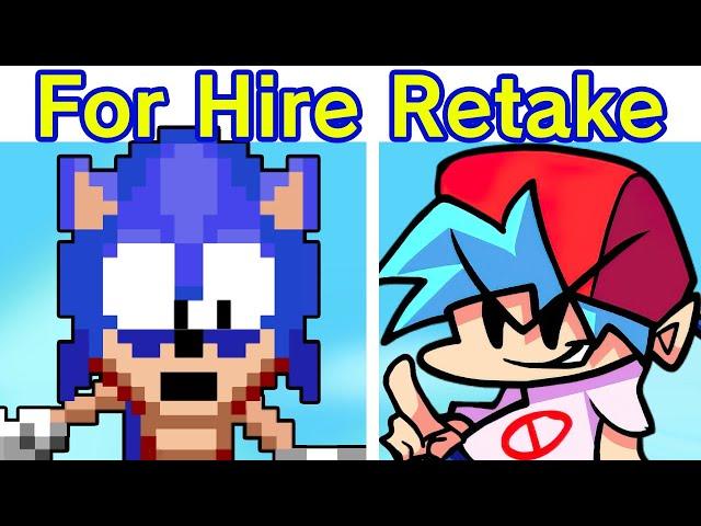 Friday Night Funkin' VS Dorkly Sonic For Hire | Funkin' for Hire Retake [FANMADE DEMO] (FNF Mod)