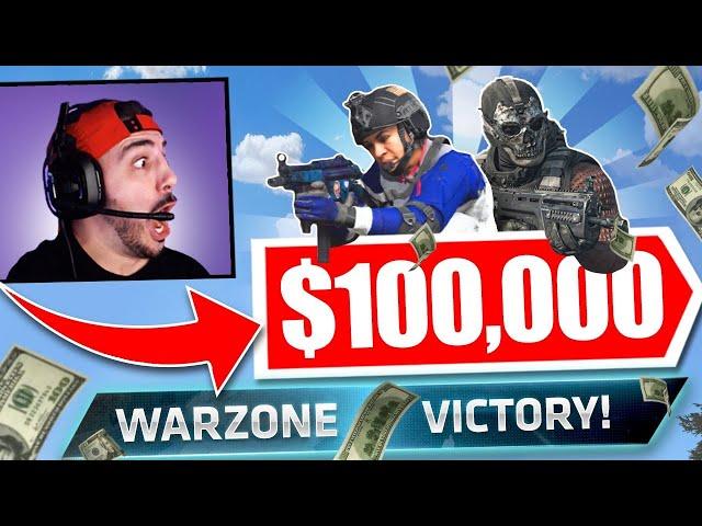 2 Of My Subscribers Are Playing For $100,000! (Call Of Duty Warzone Highlights)