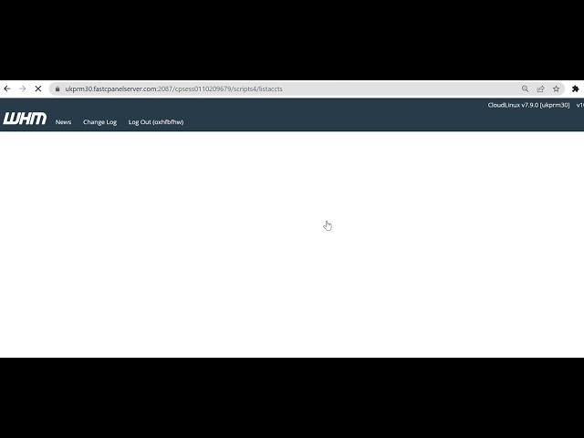 How to access cpanel login from WHM Web Hosting Manager