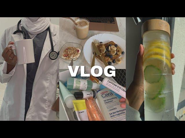 VLOG | 3:30 AM MORNING ROUTINE, muslimah medical student, skin care, Fajr, food, Anime, productive