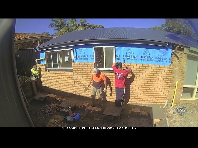 VET Construction How to brick a wall - Time Lapse